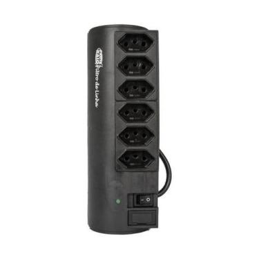 Imagem de Filtro de Linha Penta Watt 6 Tomadas 1 Metro Preto - PW