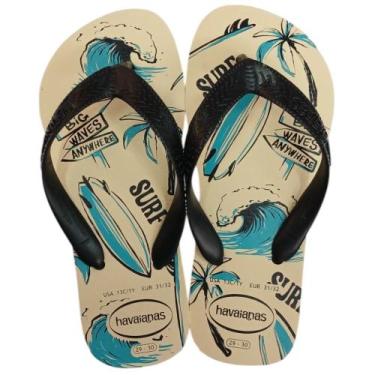 Imagem de Chinelo Havaianas Kids Athletic, Bege, Preto, 29/30