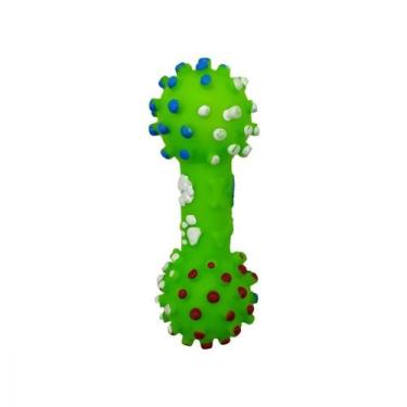 Imagem de Halteres Cravo Verde 11,5 Cm Brinquedo Caes Pet Sap Pet