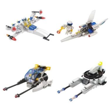 Imagem de Nave de Brinquedo e Boneco Astronauta em Blocos de Montar Aventura Esp