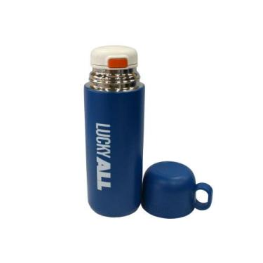 Imagem de Garrafa Térmica 500ml c/ Copo 2443681 Azul - Quanhe