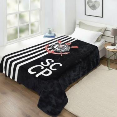 Imagem de Cobertor Corinthians Solteiro - Jolitex, SCCP
