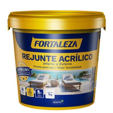 Imagem de Rejunte Acrílico Pronto para Uso 7813 para Juntas de 1 a 5mm Cinza Platina Fortaleza