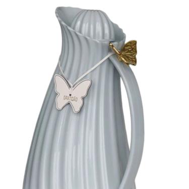 Imagem de Acessório Decorativo em Couro Borboleta para Cuias Garrafas e Cantinho de Café Mb Home