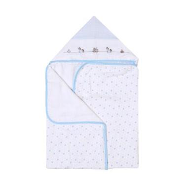 Imagem de Toalha de Banho Felpuda com forro de fralda soft e capuz bebê bordados