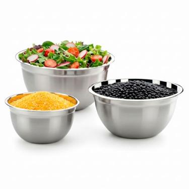 Imagem de Conjunto de Tigelas Brinox 3 Peças Suprema Aço Inox