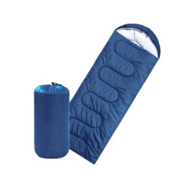 Imagem de Saco De Dormir Colchonete P/Camping Impermeável Com Bolsa - Idea, Azul