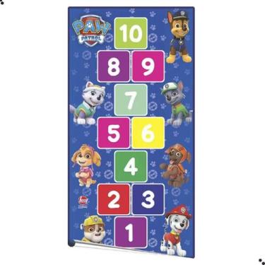 Imagem de Tapete infantil amarelinha patrulha - Líder Brinquedos