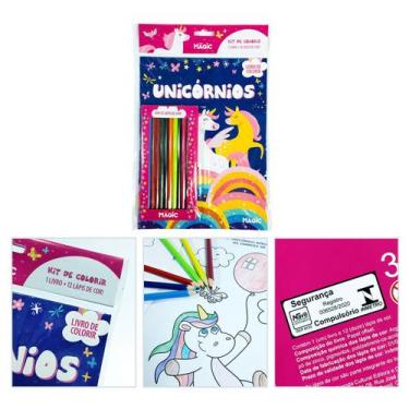 Imagem de Livro - Unicórnios - Livro de colorir