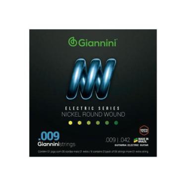 Imagem de Encordoamento Guitarra GEEGST9 Super Leve 009 Nickel Round Wound Giann