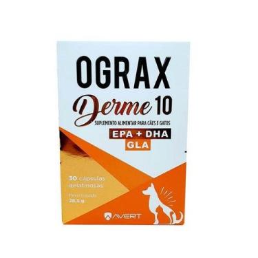Imagem de Ograx Derme 10 Avert 30 Cápsulas - Suplemento para Cães e Gatos
