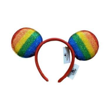 Imagem de Tiara De Orelhas Do Mickey Mouse Da Disney Para Meninas Com Lantejoula