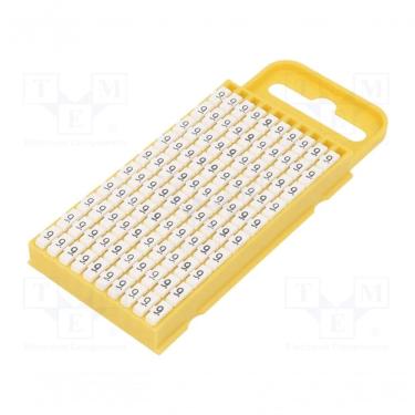 Imagem de Anilha Wic3 Nr.9 Hellermanntyton PA66 para Aplicações Industriais 561-03699 100UN Branco