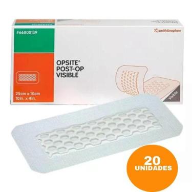 Imagem de Curativo Estéril Opsite Post op Visible 25X10 cm - 20 un - Smith and N