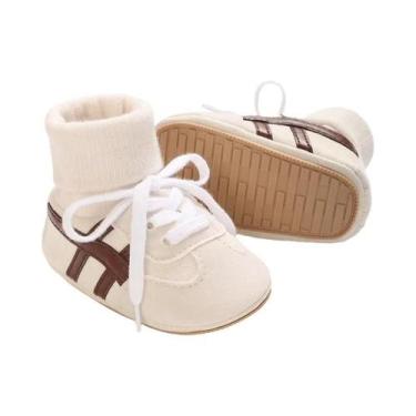 Imagem de Botas Infantis De Inverno Para Bebês, Sapatos Sólidos E Quentes, Com B