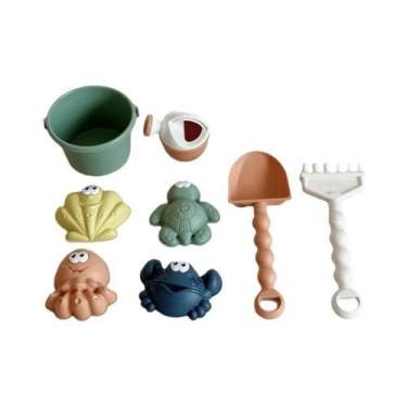 Imagem de Conjunto De Brinquedos De Praia Portátil Para Crianças Com Pá, Caminhã