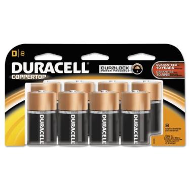 Imagem de Bateria DURACELL Coppertop D  Pacote com 8 unidades (MN1300)