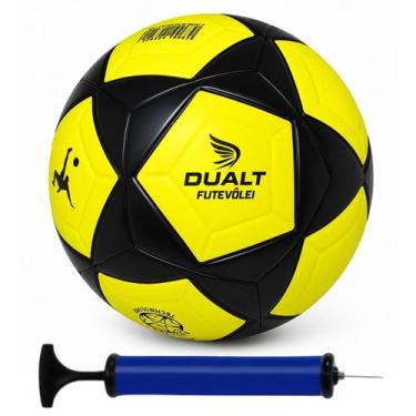 Imagem de Bola Futevôlei Dualt Protech Oficial Treino e Jogo + Bomba de Ar - Dua