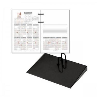 Imagem de Kit Agenda de Mesa Financeiro 2027 com Suporte Preto - Redoma