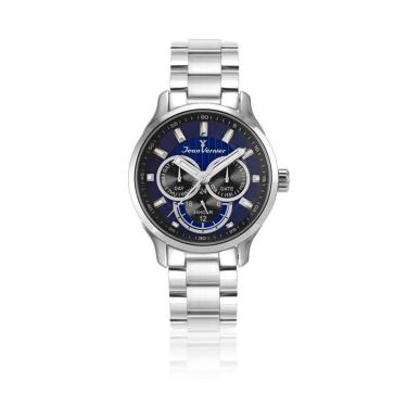 Imagem de Relógio Jean Vernier Vidro Cristal Mineral Caixa Aço Casual-Masculino