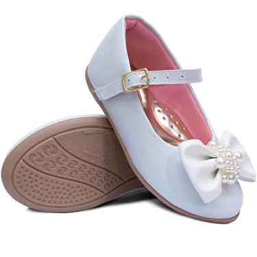 Imagem de Sapatilha Popidi Infantil Menina Laço Perola 02.25 (Branco, BR, Criança de 4 a 8 anos, Numérico, 27)