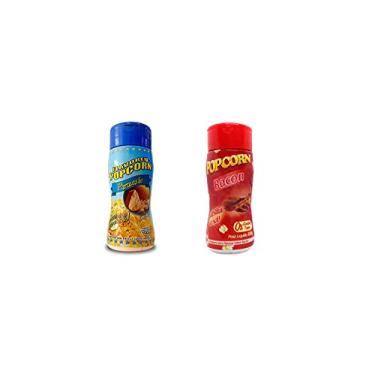Imagem de Temperos P/ Pipoca Popcorn Cx 24 Frascos. 12 Parmesão - 12 Bacon