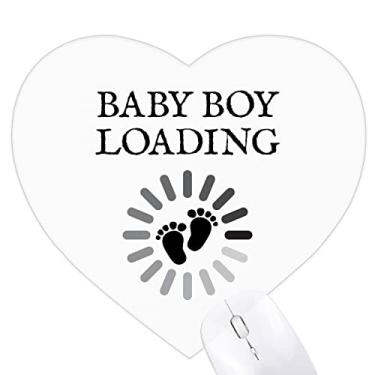 Imagem de Ring Loading – Mousepad infantil Art Deco moderno coração tapete de borracha para escri...