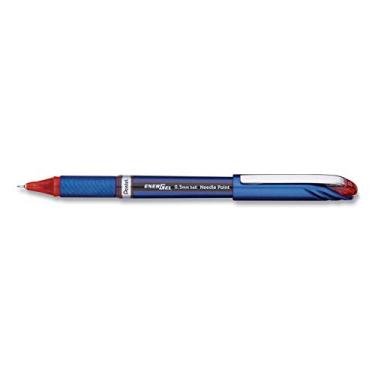 Imagem de Pentel Caneta de gel EnerGel NV Liquid Roller Ball Stick, tinta vermelha, agulha