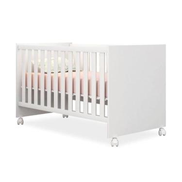 Imagem de Berço que Vira Mini Cama Doce Sonho Branco - Qmovi