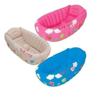 Imagem de Banheira Para Bebê Inflável Com Indicador Temperatura Mor