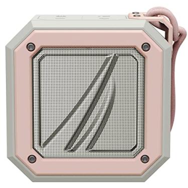 Imagem de NAUTICA Portable Wireless Bluetooth Speaker, IPX5 Splash Proof, Loud Volume, Clear Audio Sound, Outdoor, Portable, Sport up to 32 GB USB Drive | 15-Hour Playtime (Off White-Pink)