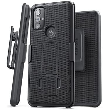 Imagem de Encased Capa de cinto DuraClip para Motorola G Power (2022) capa ultrafina com suporte e clipe de coldre, preta (2022 Moto Edge+) (G Power)