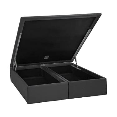 Imagem de Base Baú Physical Camurça Cinza Queen (158x198x39) - Ortobom