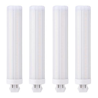 Imagem de 4 lâmpadas de LED G24q-4 16W feixe de 360 graus G24q retrofit PL lâmpada 36W CFL substituição (remoção/reator bypast) (branco quente)