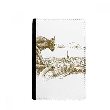 Imagem de Monster Landmark Sketch Landscape Passport Holder Notecase Burse Carteira Capa Carteira Cartão, Multicolor