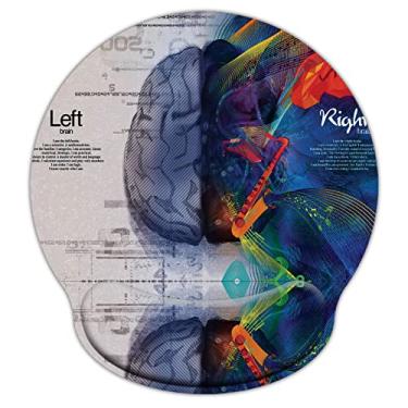 Imagem de eyscar Mouse Pad Suporte de Pulso Espuma de Memória Ergonômica - Tapete de Mouse Antiderrapante para Escritório, Jogos, Computador, Laptop e Mac, em Casa ou no Trabalho (MPH-7546)