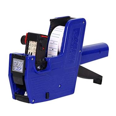 Imagem de Famcry MX-5500 Pistola de preço de 8 dígitos com 1 linha de etiquetas adesivas e 1 refil de tinta, kit de etiquetas numéricas para escritório, loja de varejo, loja de supermercado, marcação de organização (azul)…