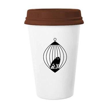 Imagem de Caneca de cerâmica para copo de cerâmica com restrição de gaiola masculina e feminina
