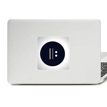 Imagem de Adesivo preto de vinil Paster Laptop com assinatura White Repetition