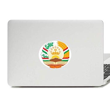 Imagem de Tajiquistão, emblema nacional da Ásia, emblema de vinil, adesivo para laptop