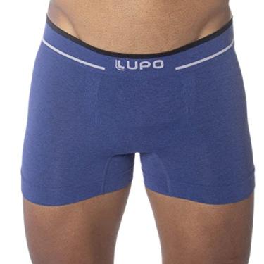 Imagem de Cueca Lupo Boxer - Sem Costura (Adulto) Tamanho: M | Cor: Azul Nautico