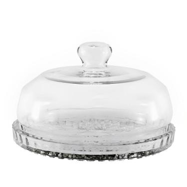 Imagem de Queijeira Grande em Vidro com Tampa 20x12cm