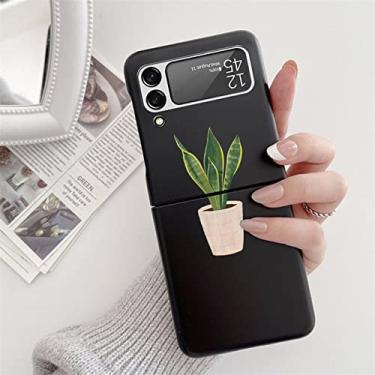 Imagem de Para Samsung Galaxy Z Flip3 Flip4 5 Capa preta rígida para Samsung ZFlip5 Galaxy ZFlip3 para sansung z flip 3 4 5 zflip 3 Capa Fundas, Khey, hupilan, ForGalaxyZFlip3 (5G)