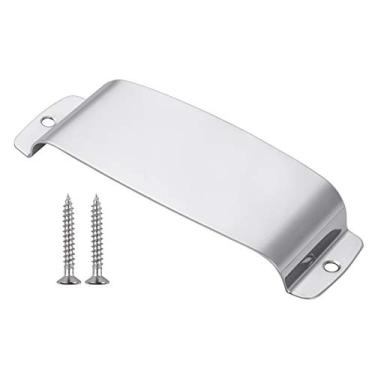 Imagem de SIMBAE Capa de captador de captador de baixo protetor de capa de captador de liga durável com 2 parafusos de montagem, peça de reposição para baixo