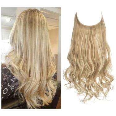 Imagem de Aplique de Cabelo Feminino Longo Alongamento Extensões de Cabelo para Mulheres (Modelo 10, 22 Polegadas)