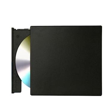 Imagem de NATEFEMIN Leitor de CD DVD externo portátil, driver de CD e DVD para laptop, leitor de gravador de CD ROM ultrafino para laptop e desktop