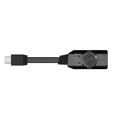 Imagem de Adaptador de placa de som USB de 7.1 canais, placa de som externa, adaptador de áudio USB com interface de 3,5 mm e interface USB 2.0 para dispositivos de jogos e laptops