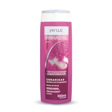 Imagem de Jay'Luc Cosméticos Condicionador Reparação Total Jay Luc 300Ml Condicionador De Cabelo Com Ceramidas E Multivitaminas Rosa Cabelos Secos E Danificados Nutrição Intensiva