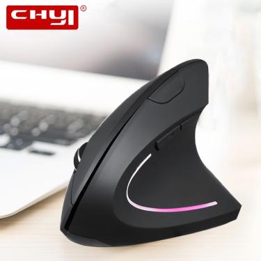 Imagem de CHYI-Mouse Ergonômico Vertical  2.4G  Sem Fio  Direita  Mão Esquerda  Jogos de Computador  Óptico