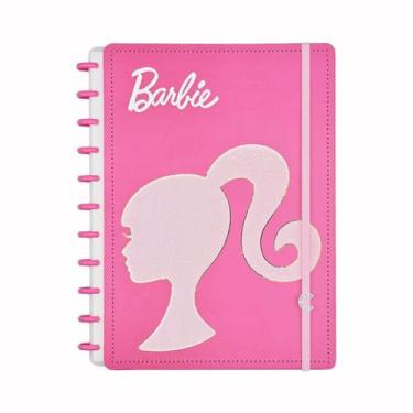 Imagem de Caderno Inteligente Médio Disco Barbie Pink Rosa 80 Folhas - Novitate